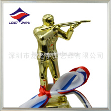 Personalizado troféu de tiro ao plástico O troféu do campeonato de tiro